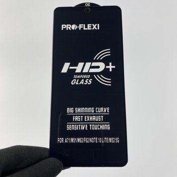 Защитное стекло для телефона Samsung Galaxy Note 10 Lite SM-N770F противоударное на самсунг нот 10 лайт чёрное 0000891 фото