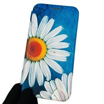 Чохол-книжка для Xiaomi Redmi Note 5 з підставкою з малюнком ромашки на сяомі редмі нот 5 біла 0001384 фото