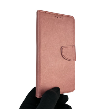 Чехол-книжка для телефона Oppo A40 кожанная с магнитной застежкой на оппо а40 розовая 0025473 фото