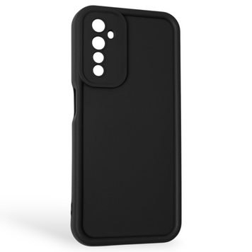 Чехол силиконовый Soft Touch для Realme 6 черный (Полная защита камеры) 0044006 фото