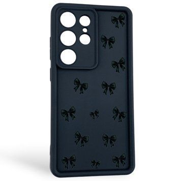 Чехол силиконовый Soft Touch с 3D принтом для Samsung Galaxy S25 Ultra черный (Полная защита камеры) 0057776 фото