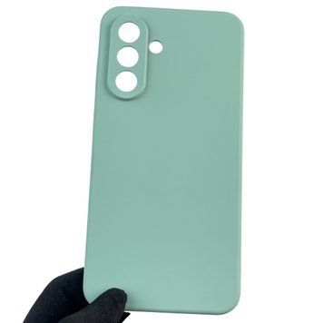 Чохол для Samsung Galaxy A56 (SM-A566B) силіконовий з мікрофіброю нековзний на самсунг а56 бірюзовий 0032096 фото
