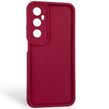 Чехол силиконовый Soft Touch для Realme C65 бордовый (Полная защита камеры) 0054115 фото