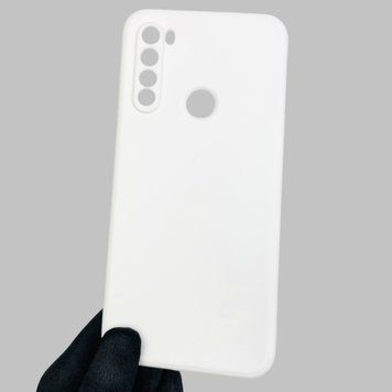 Чехол для Xiaomi Redmi Note 8T с квадратными гранями с защитой камеры на сяоми редми нот 8т белый 0001514 фото