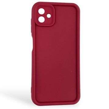 Чехол силиконовый Soft Touch для Samsung Galaxy A04 бордовый (Полная защита камеры) 0053959 фото