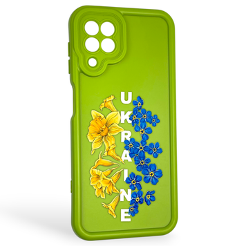 Чехол силиконовый Soft Touch с 3D принтом для Samsung Galaxy A22 4G (SM-A225F) салатовый (Полная защита камеры) 0041948 фото