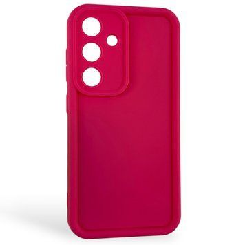 Чехол силиконовый Soft Touch для Samsung Galaxy S24 малиновый (Полная защита камеры) 0054160 фото