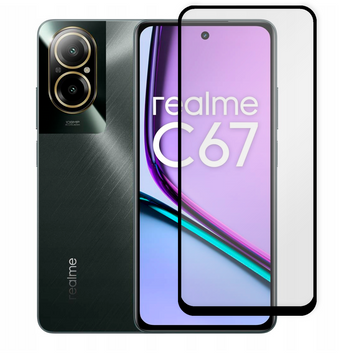 Защитное стекло для телефона Realme C67 противоударное полноэкранное на реалми с67 черное 0038667 фото