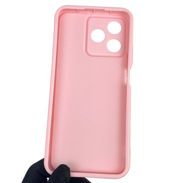 Чехол силиконовый оригинальный Soft Touch с 3D принтом смешного теда мишки для Realme C51 розовый (Полная защита камеры) 0048524 фото