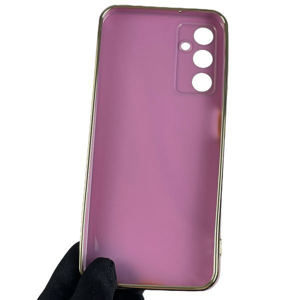 Чохол для Samsung Galaxy A05S SM-A057F із золотою окантовкою із захистом камери на самсунг а05с бузковий 0008234 фото