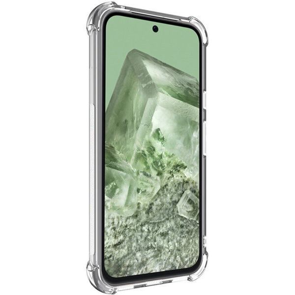 Чехол-накладка для Google Pixel 8A прозрачная с бронь углами с защитой камеры противоударная (гугл пиксель 8а) 0061391 фото