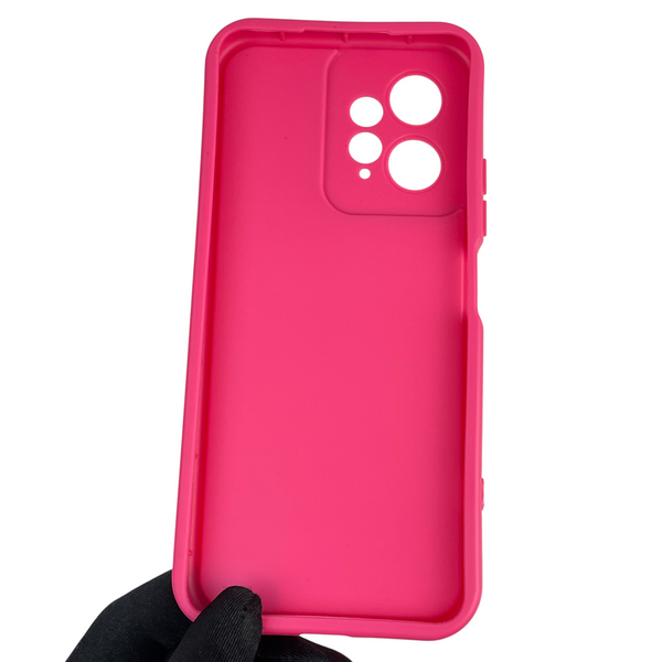 Чохол силіконовий Soft Touch з 3D принтом для Xiaomi Redmi Note 12 4G малиновий (Повний захист камери) 0042336 фото
