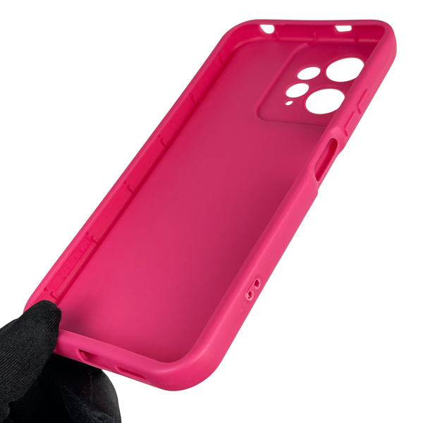 Чохол силіконовий Soft Touch з 3D принтом для Xiaomi Redmi Note 12 4G малиновий (Повний захист камери) 0042336 фото