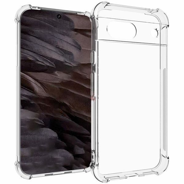 Чехол-накладка для Google Pixel 8A прозрачная с бронь углами с защитой камеры противоударная (гугл пиксель 8а) 0061391 фото