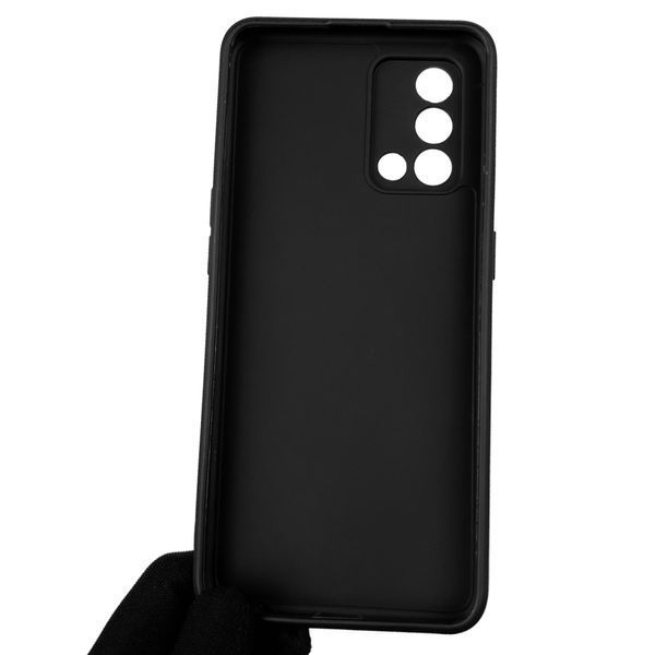 Чохол для OPPO A74 4G однотонний з квадратними гранями із захистом камери для оппо а74 4г чорний 0001291 фото