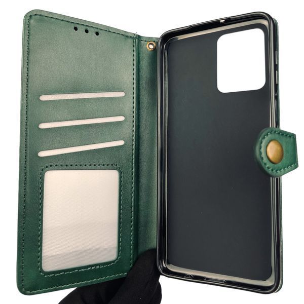 Чехол-книжка для Motorola G55 (PB5U0011RS) с магнитной застёжкой с подставкой на моторола г55 зелёная 0013637 фото