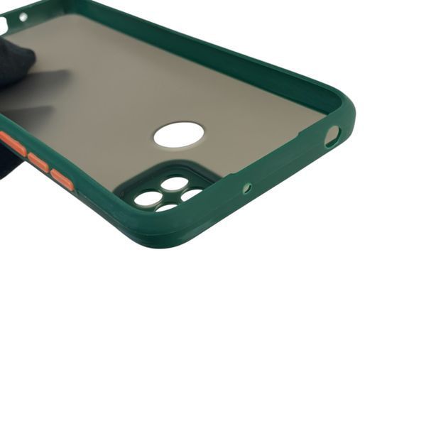 Чохол для телефона Xiaomi Redmi 9C з високими бортами із захистом камери на сяомі редмі 9с темно-зелений 0026225 фото