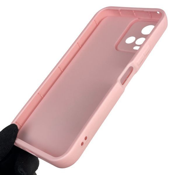 Чехол силиконовый оригинальный Soft Touch с 3D принтом смешного теда мишки для Vivo Y21 розовый (Полная защита камеры) 0048776 фото
