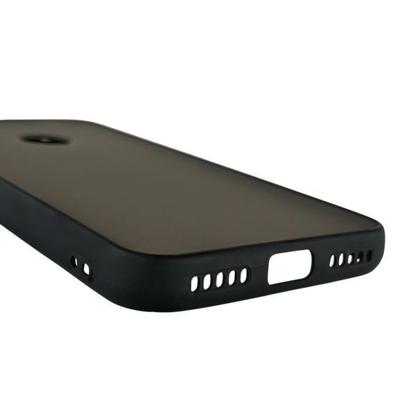 Чехол для Xiaomi Redmi 6 Pro матовый с высокими бортами с защитой камеры на сяоми редми 6 про черный 0013567 фото