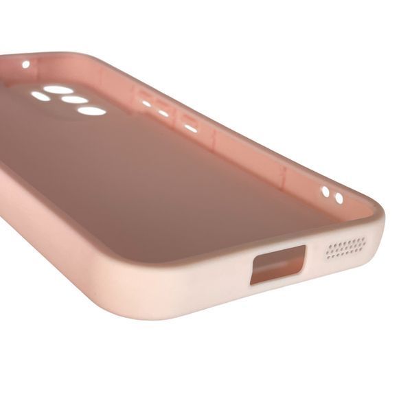 Чохол силіконовий Soft Touch з 3D принтом милий ведмедик для Vivo V23E рожевий (Повний захист камери) 0044839 фото