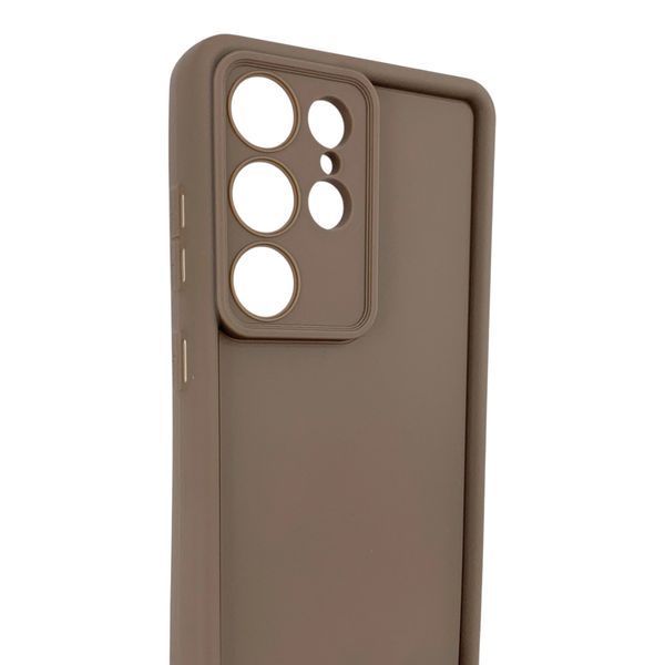 Чехол силиконовый Soft Touch для Samsung Galaxy S25 Ultra коричневый (Полная защита камеры) 0054104 фото