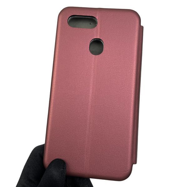 Чохол-книжка для Oppo A5S із підставкою на оппо а5с бордова 0002153 фото