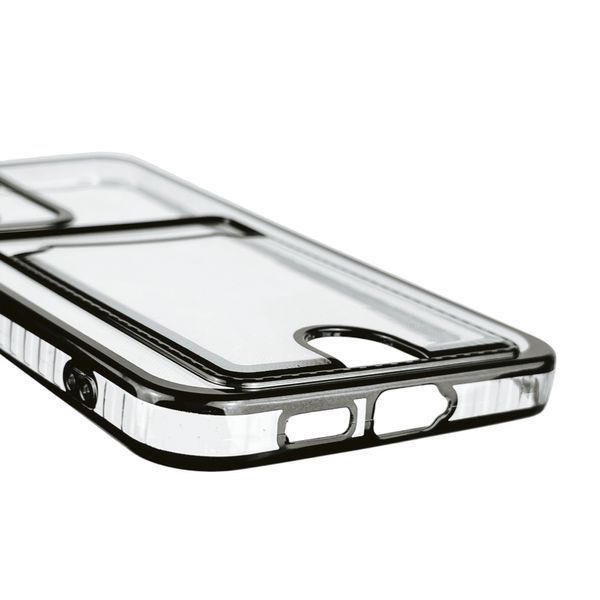Чехол для Samsung Galaxy S24 Plus (SM-S926B) с чёрной окантовкой с карманом на самсунг с24 плюс чёрный 0013111 фото