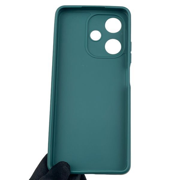 Чохол для Infinix Hot 30 з квадратними гранями із захистом камери на інфінікс хот 30 зелений 0012353 фото