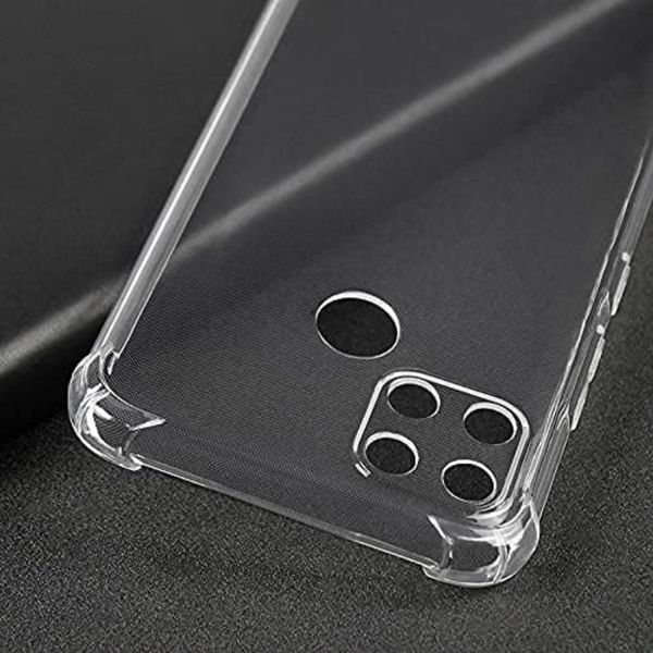 Чехол-накладка для Realme C21 прозрачная с бронь углами с защитой камеры противоударная (реалми с21) 0061595 фото