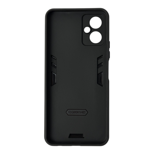 Чохол для телефона Tecno Camon 19 Neo (CH6i) броньований з магнітним кільцем та захистом камери чорний 0051190 фото