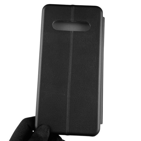 Чехол-книжка для LG V60 ThinQ из экокожи с подставкой на лг в60 черная gd1 0013516 фото