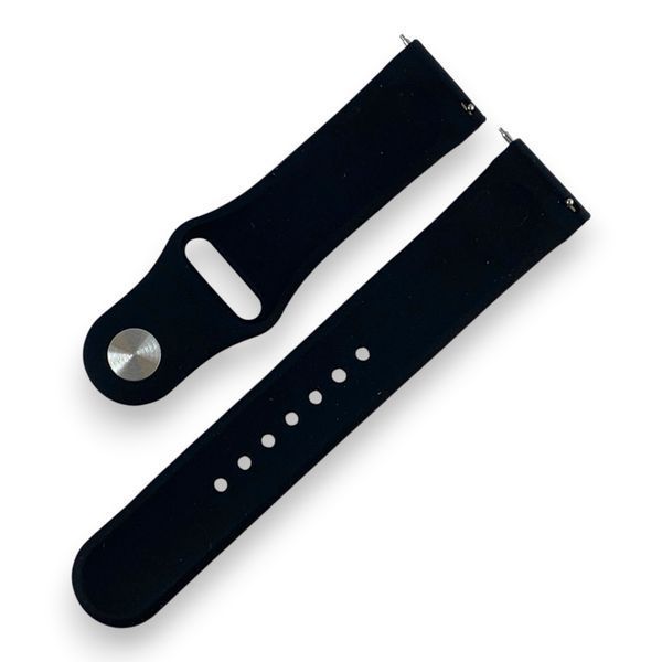 Ремешок силиконовый 22 мм для Gelius Amazwatch Ultra черный 0057289 фото