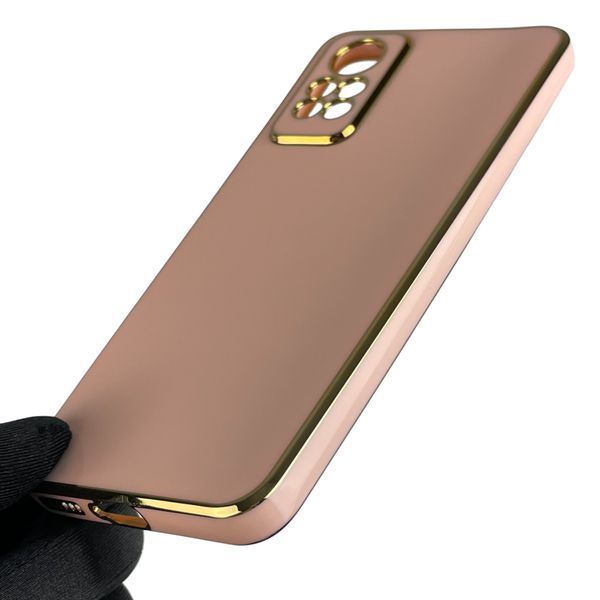 Чохол для Xiaomi Redmi Note 11 Pro (4G) із золотою окантовкою із захистом камери на сяомі редмі нот 11 про 4г 0008256 фото