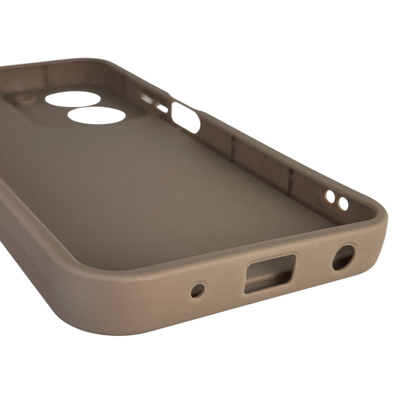 Чехол силиконовый Soft Touch с 3D принтом женским для Xiaomi Redmi A5 EU коричневый (Полная защита камеры) 0043016 фото