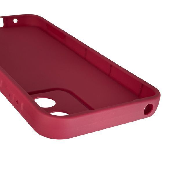 Чехол силиконовый Soft Touch с 3D принтом милый мишка для Motorola Moto E13 (PAXT0034) бордовый (Полная защита камеры) 0044734 фото
