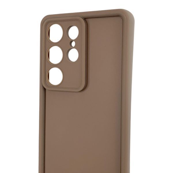 Чехол силиконовый Soft Touch для Samsung Galaxy S25 Ultra коричневый (Полная защита камеры) 0054104 фото