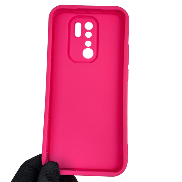 Чехол силиконовый Soft Touch для Xiaomi Redmi 9 малиновый (Полная защита камеры) 0039875 фото