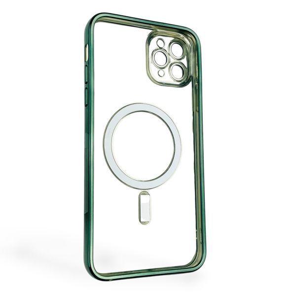 Чохол для Apple iPhone 11 Pro Max з лінзами на камері з MagSafe на айфон 11 про макс зелений 0034348 фото