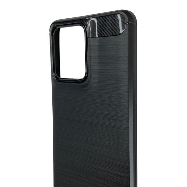 Чехол для телефона Motorola G Power 5G (2025) карбоновый противоударный с высокими бортами черный 0051874 фото
