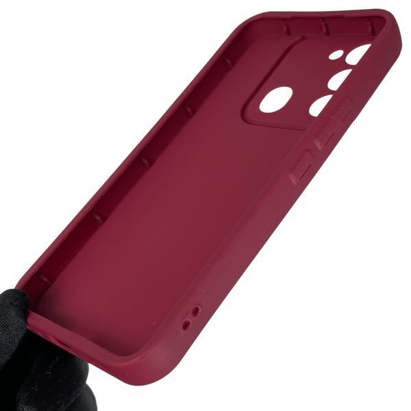 Чехол силиконовый Soft Touch с 3D принтом мема сибу для Tecno Spark Go (KG5m) бордовый (Полная защита камеры) 0048373 фото