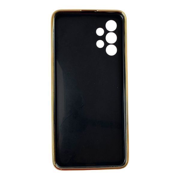 Чохол для Samsung Galaxy A32 4G (SM-A325F) глянцевий із захистом камери із золотою окантовкою на самсунг а32 4г чорний gs1 0019745 фото