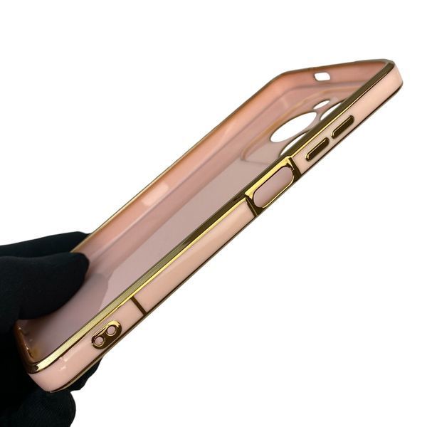 Чехол для TECNO Spark Go 2024 BG6 с защитой камеры с золотой окантовкой на техно спарк го 2024 пудровый gs1 0019853 фото