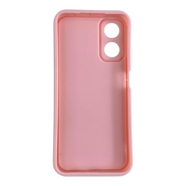 Чехол силиконовый Soft Touch с 3D принтом для Oppo A17 розовый (Полная защита камеры) 0057408 фото