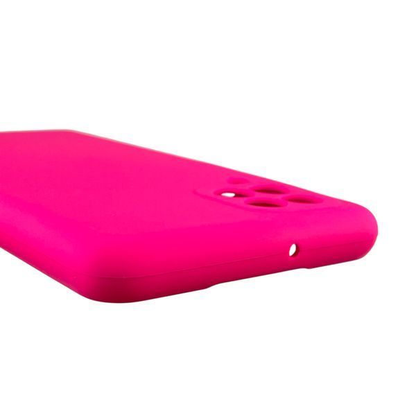 Чохол для Samsung Galaxy M22 4G (SM-M225F) силіконовий з мікрофіброю нековзний на самсунг м22 4г малиновий 0032133 фото