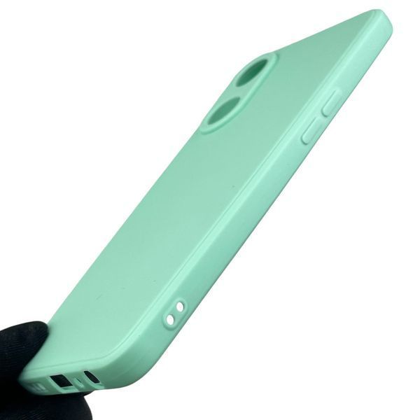 Чохол для OPPO Reno 8T 4G з квадратними гранями із захистом камери на оппо рено 8т 4г м'ятний 0012468 фото