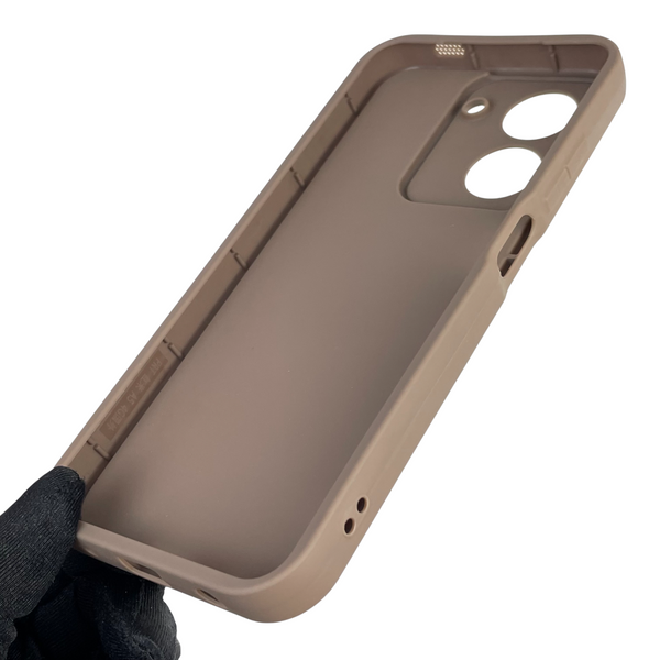 Чехол силиконовый Soft Touch с 3D принтом женским для Xiaomi Redmi A5 EU коричневый (Полная защита камеры) 0043016 фото