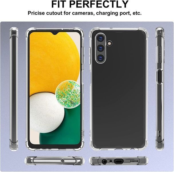 Противоударный чехол для Samsung Galaxy A04s прозрачный, усиленные углы с защитой камеры, TPU (самсунг галакси а04с) 0061614 фото