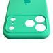 Чехол Silicone Case для Apple iPhone 17 Pro Max зеленый Spearmint (soft touch, кольца камеры, микрофибра) 0061898 фото 5