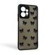 Чехол для телефона Xiaomi Redmi Note 12 4G с 3D принтом бантиков с высокими бортами на сяоми редми нот 12 черный 0033620 фото 1