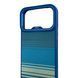 Чохол Kajsa Resort Gradient Stripe для iPhone 18 Pro Max синій Blue Plus (MagSafe, металеве кільце камери, преміум) 0062148 фото 4